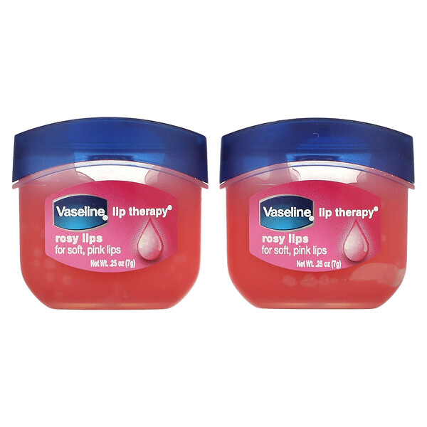 Lip Therapy, Rosy Lips, 2 Packs, 0.25 oz (7 g) Each Vaseline