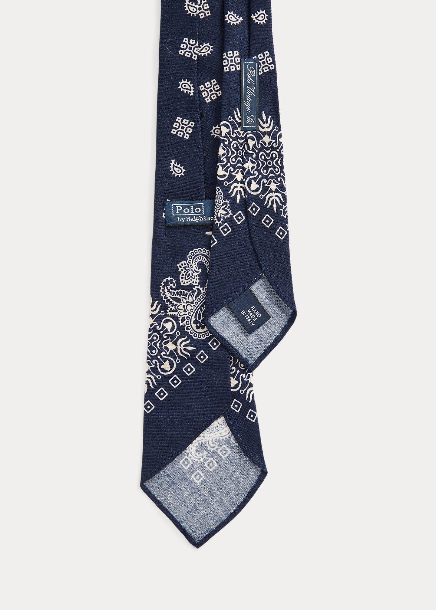 Шерстяной галстук-бандана в винтажном стиле Polo Ralph Lauren