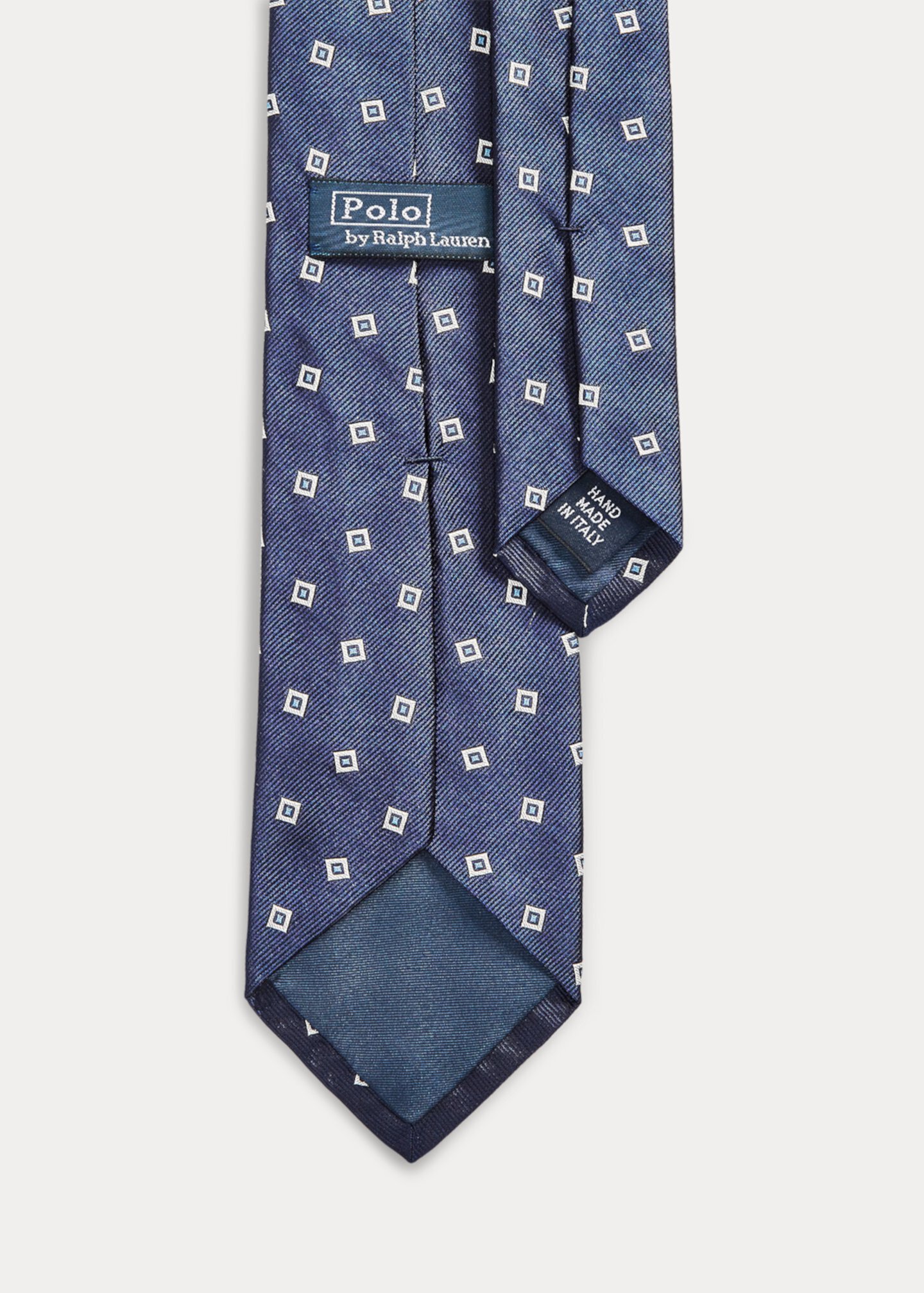 Шелковый галстук с квадратным узором Polo Ralph Lauren