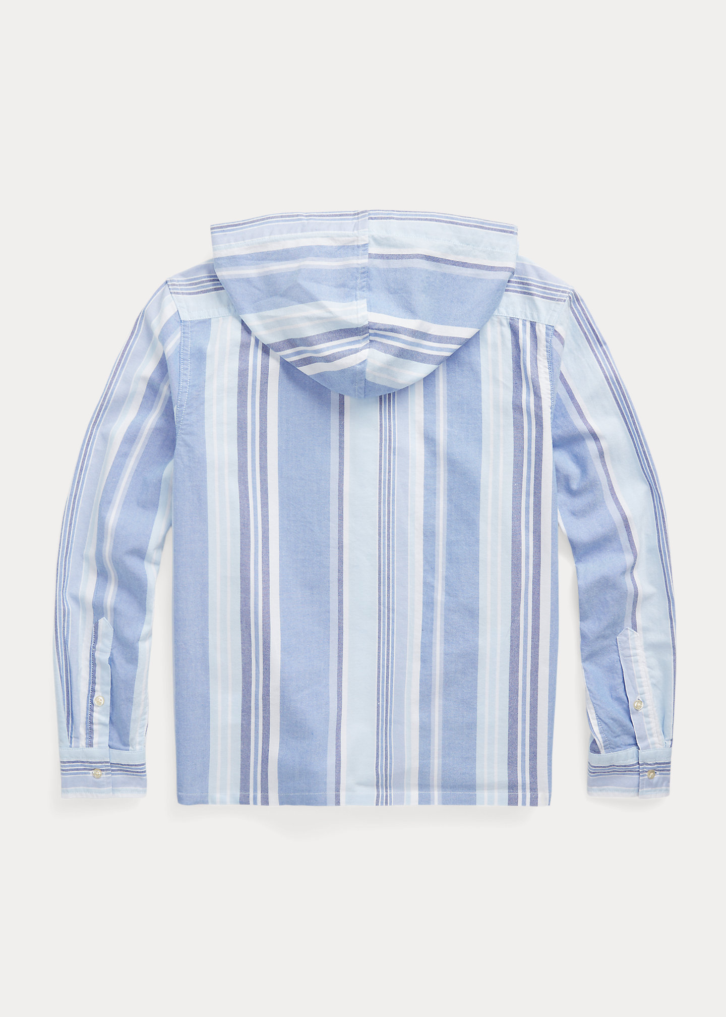 Полосатая хлопковая оксфордская рубашка с капюшоном Boys 8-20