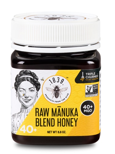 Certified Raw Manuka Honey Blend MGO 40+ -- 8.8 oz (Унции) 1839 Honey