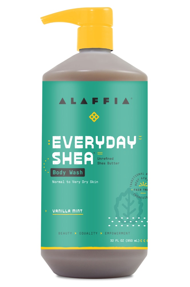 Гель для тела Everyday Shea — ваниль и мята, 32 жидких унции Alaffia