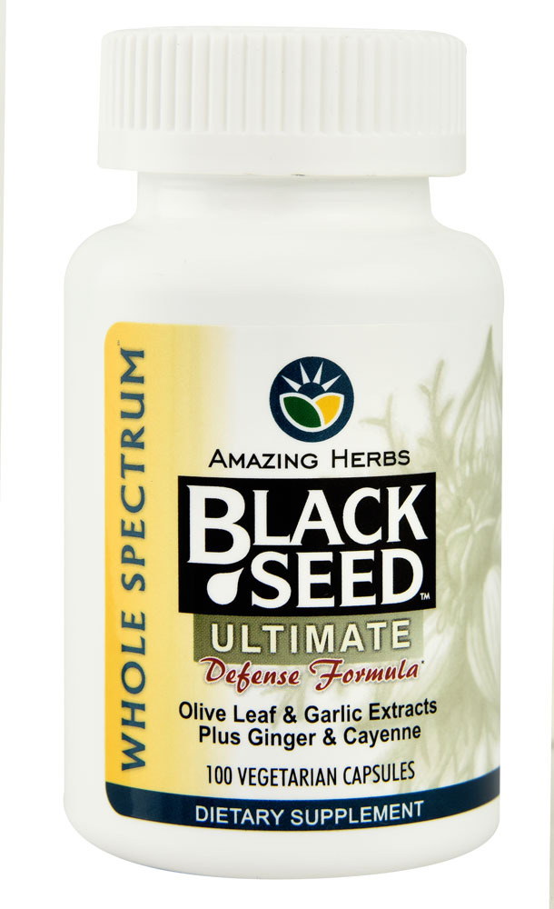 Black Seed™ Ultimate Defense Formula — 100 вегетарианских капсул Amazing Herbs