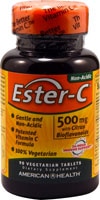 Ester-C® с цитрусовыми биофлавоноидами -- 500 мг -- 90 вегетарианских таблеток American Health