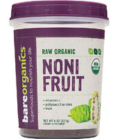 BareOrganics Noni Fruit Powder Raw - 8 унций BareOrganics