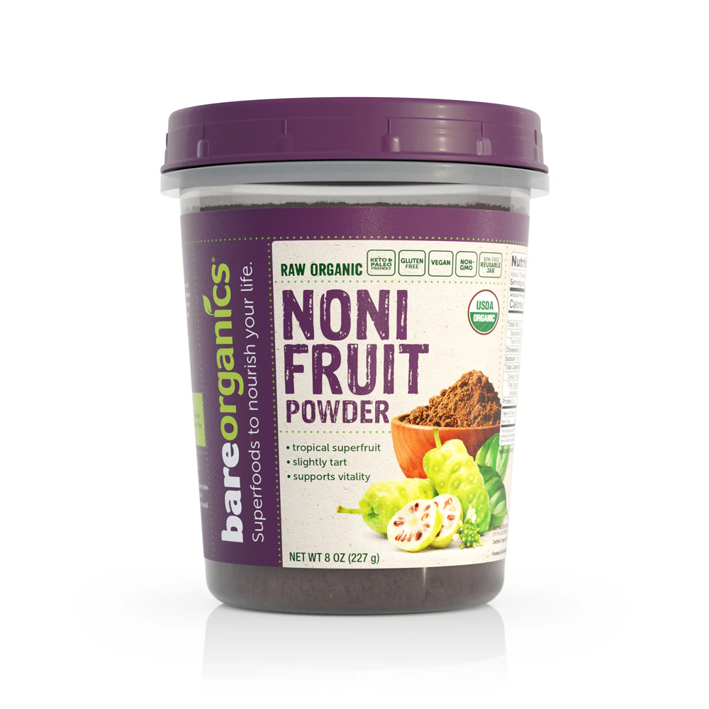 Noni Fruit Powder (Порошок) -- 8 oz (Унции) BareOrganics