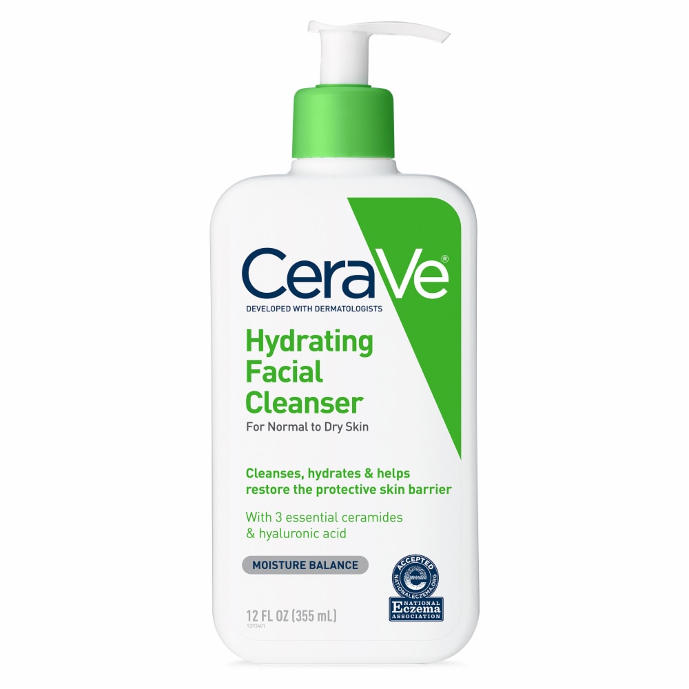 CeraVe Увлажняющее очищающее средство для лица для нормальной и сухой кожи -- 12 жидких унций CeraVe