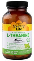 L-Theanine Mint -- 100 mg - 60 Smooth Melts Country Life