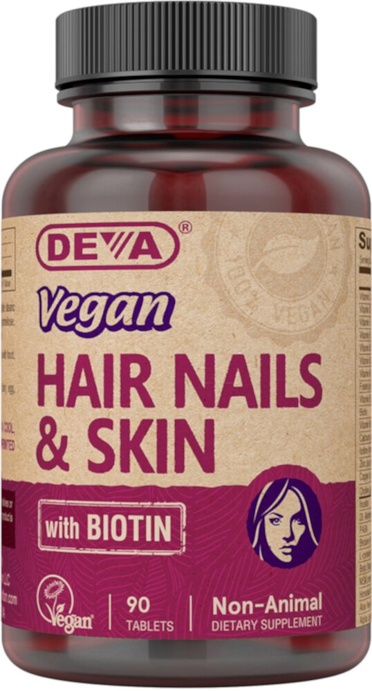 Vegan Hair Nails and Skin -- 90 Tablets (Таблетки) Deva