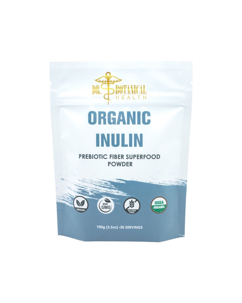 Organic Inulin Powder (Порошок) -- 3.5 oz (Унции) Dr. Botanical Health