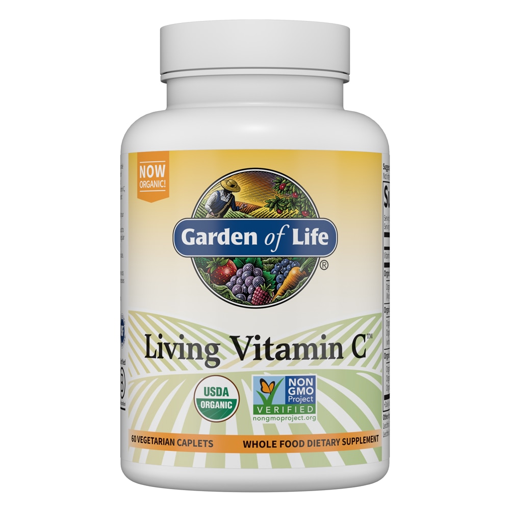Garden of Life Living Vitamin C™ -- 60 вегетарианских капсул Garden of Life