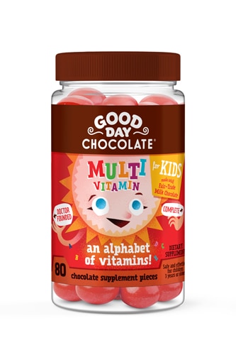 Мультивитамины для детей -- 70 кусочков шоколада Good Day Chocolate