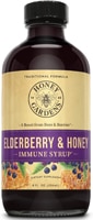 Elderberry & Honey Immune Syrup -- 8 fl oz (Жидкие унции) Honey Gardens