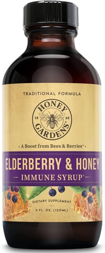 Сироп из бузины и меда — 4 жидких унции Honey Gardens