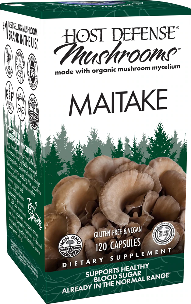 Mushrooms Organic Maitake Capsules (Капсулы) -- 120 Capsules Host Defense