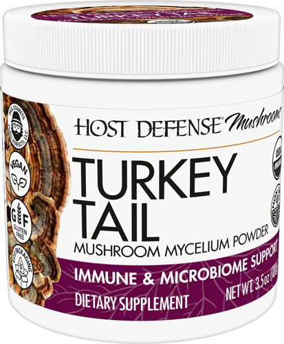 Mushrooms Organic Turkey Tail Powder (Порошок) -- 3.5 oz (Унции) Host Defense