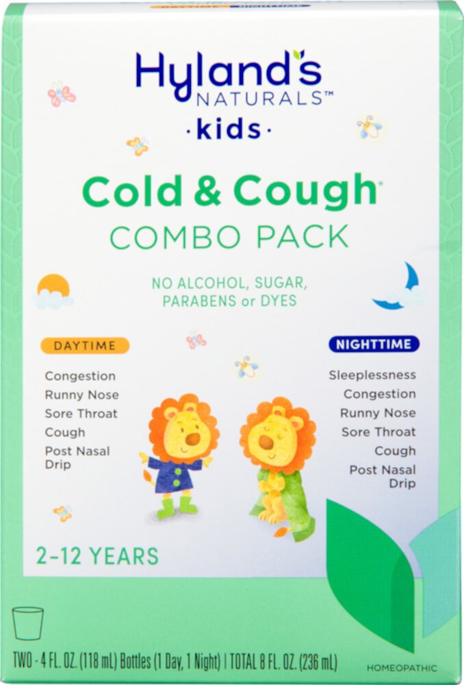 4 Kids Cold 'n Cough Day & Night Value Pack Original -- 8 fl oz (Жидкие унции) Hyland's