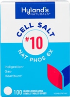 Naturals Cell Salt 10 Nat Phos 6X -- 100 Quick Dissolving Tab Hyland's