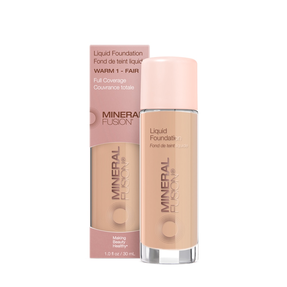 Liquid Foundation Warm 1 - Fair -- 1 fl oz Mineral Fusion