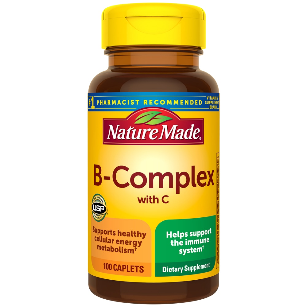 B Complex with C -- 100 Caplets Nature Made