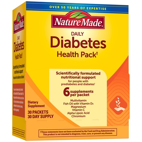 Поддержка при диабете - 30 пакетиков - 30 дней - Nature Made Nature Made
