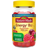 Energy B12 Adult Gummies (Жевательные конфеты) Cherry & Mixed Berries -- 150 Gummies Nature Made