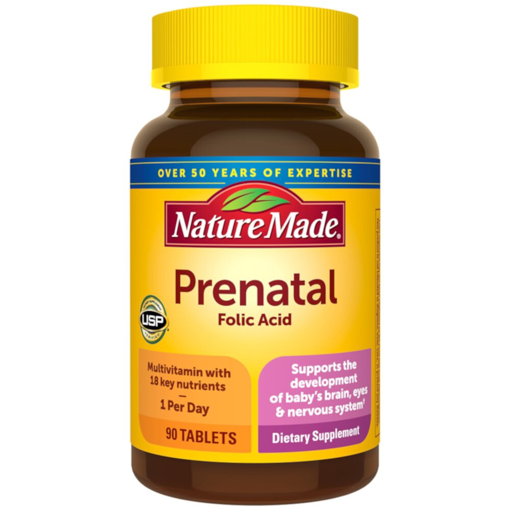 Multi Prenatal -- 90 Tablets (Таблетки) Nature Made