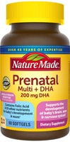 Nature Made Prenatal + DHA — 60 мягких капсул Nature Made