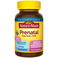 Prenatal Folic Acid + DHA -- 60 Softgels (Мягкие капсулы) Nature Made