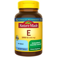 Vitamin E - 450 mg d-Alpha -- 1000 IU - 60 Softgels (Мягкие капсулы) Nature Made