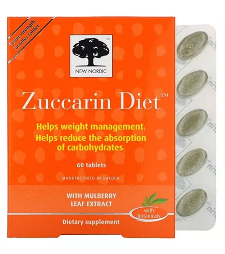 Zuccarin Diet™ with Mulberry Leaf -- 60 Tablets (Таблетки) New Ray