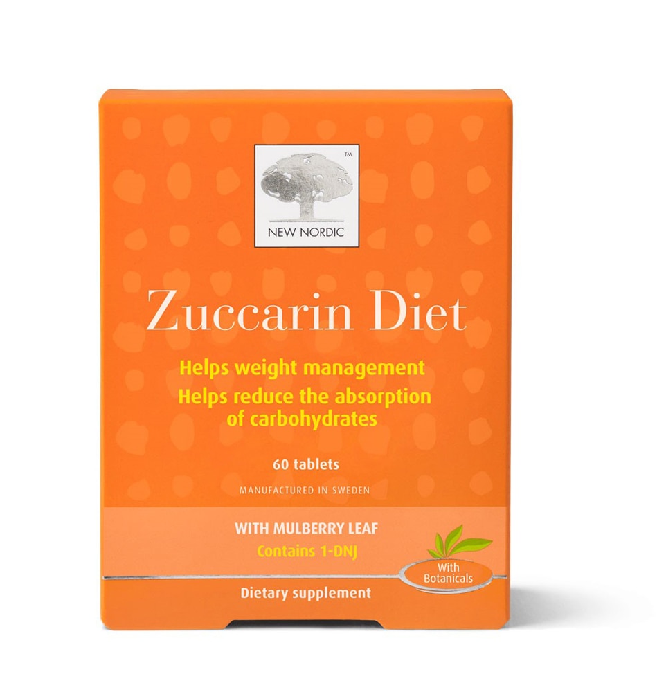Zuccarin Diet™ с листьями тутового дерева — 60 таблеток New Nordic