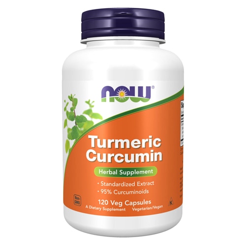 Turmeric Curcumin -- 120 Vegetarian Capsules (Вегетарианские капсулы) NOW Foods