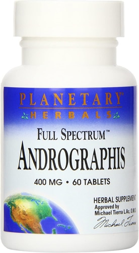 Full Spectrum Andrographis -- 400 мг -- 60 таблеток Planetary Herbals