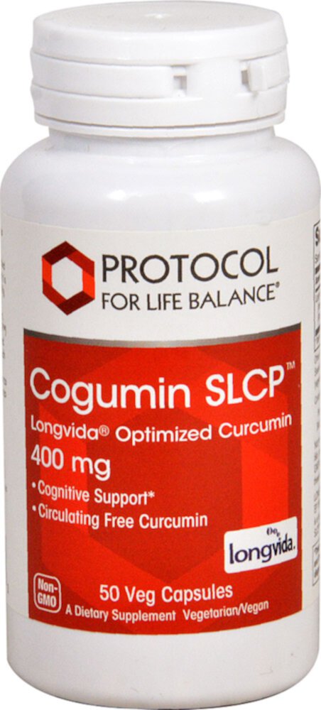 Cogumin SLCP™ Longvida® Optimized Curcumin -- 400 mg - 50 Veg Capsules (Вегетарианские капсулы) Protocol for Life Balance