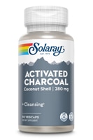 Активированный уголь Solaray — 280 мг — 90 растительных капсул Solaray