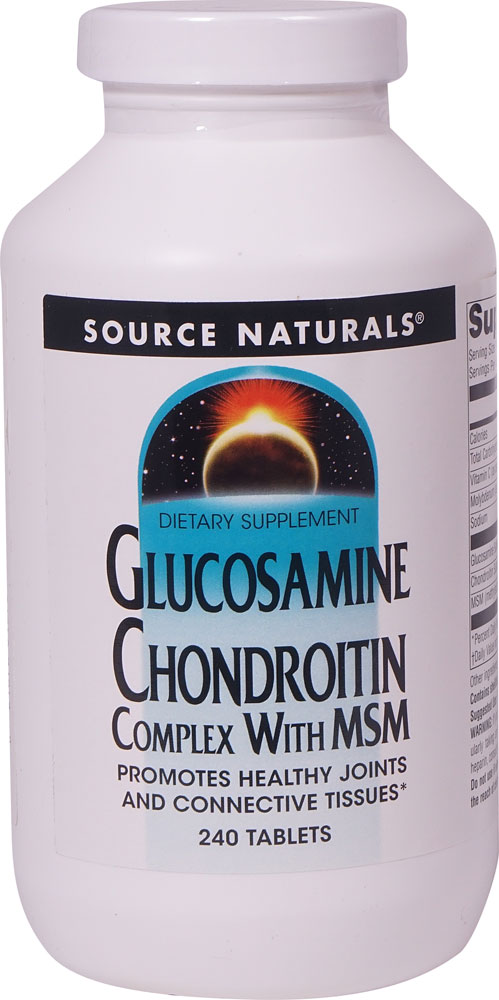 Glucosamine Chondroitin Complex with MSM -- 240 Tablets (Таблетки) Source Naturals