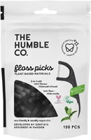The Humble Co Dental Floss Picks с экстрактом древесного угля и мятой — 150 штук The Humble Co.
