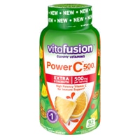 Power C™ Extra Strength Adult Gummies (Жевательные конфеты) Natural Tropical Citrus -- 500 mg - 92 Gummies Vitafusion