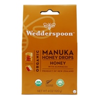 Organic Manuka Honey Drops (Капли) Honey -- 4 oz (Унции) Wedderspoon