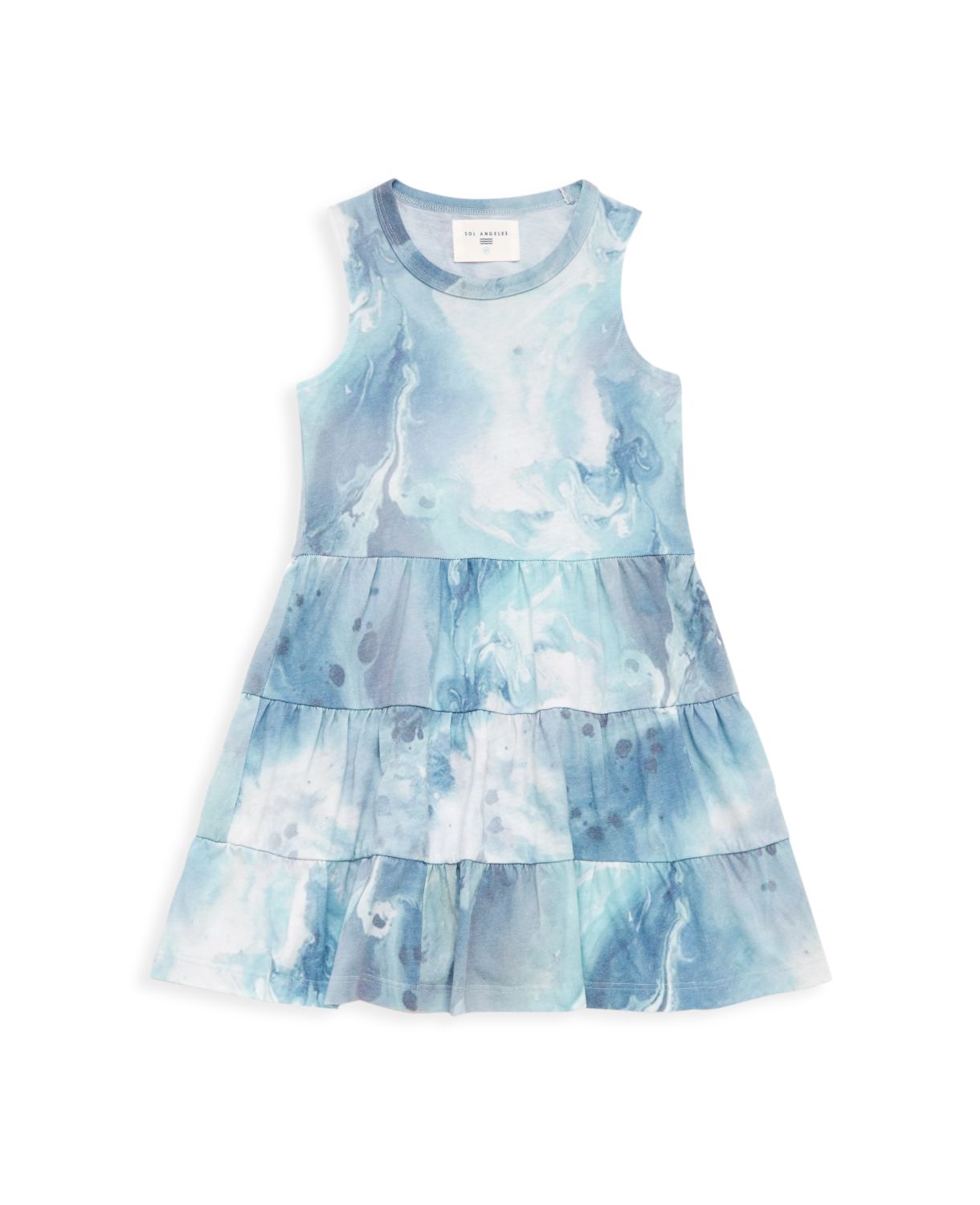 Маленькая девочка &amp;amp; Ярусное платье Marble Swirl для девочки Sol Angeles