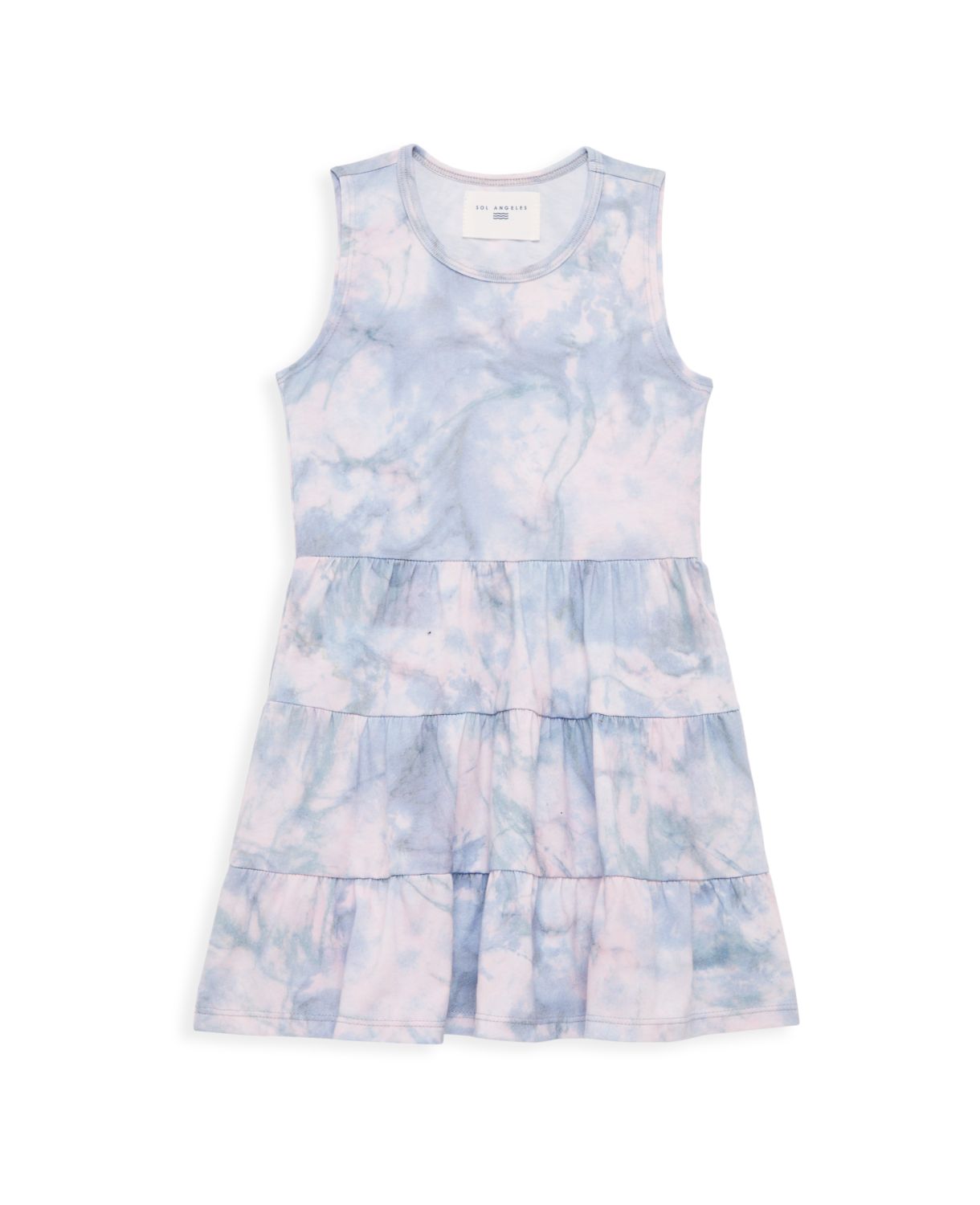 Girl's Bahama Marble Tiered Dress Sol Angeles