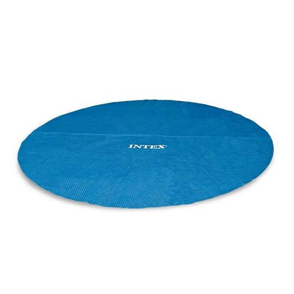 Intex 18 Ft Round Easy Set Blue Solar Cover for Swimming Pools, Pool Cover Only Intex