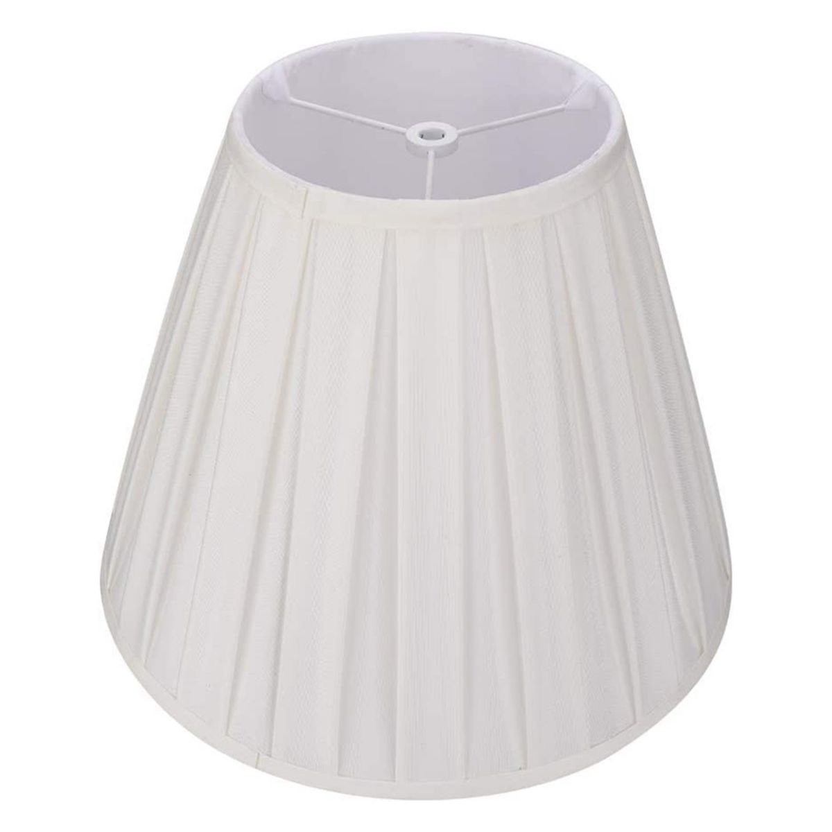 ALUCSET Pleated Barrel Lamp Shade for Table Lamps and Floor Lights, Off White Alucset