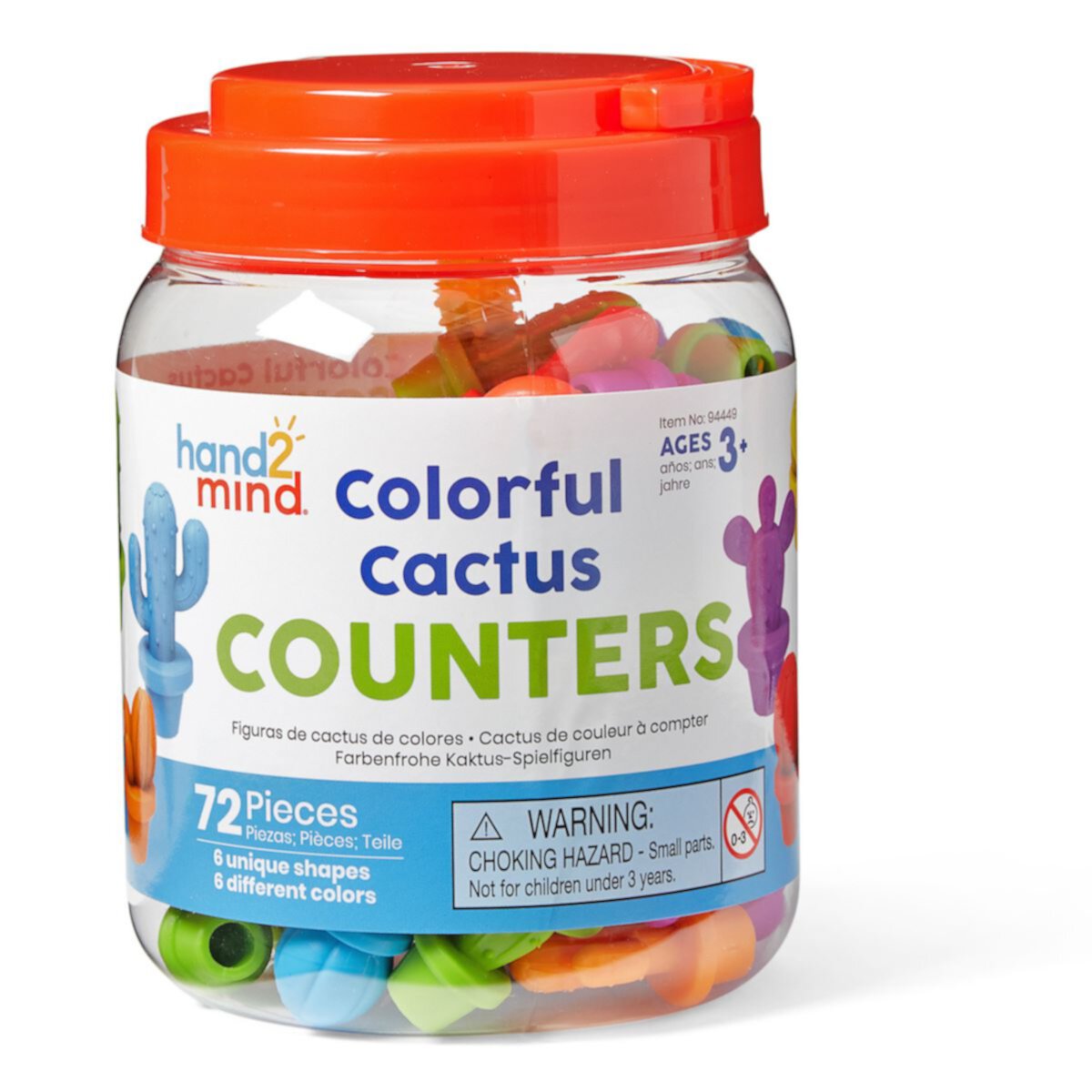 hand2mind Colorful Cactus Counters Hand2mind