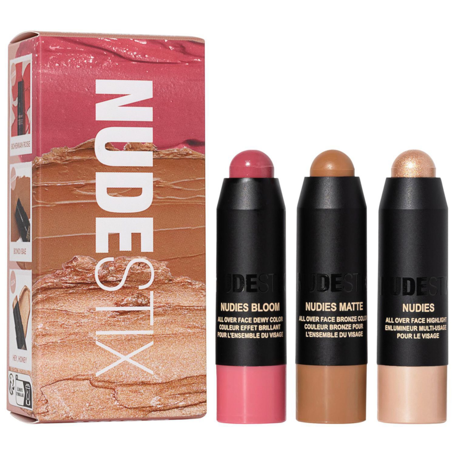 NUDESTIX Mini NUDIES Roses 'N Honey Nudes 3pc Kit NUDESTIX