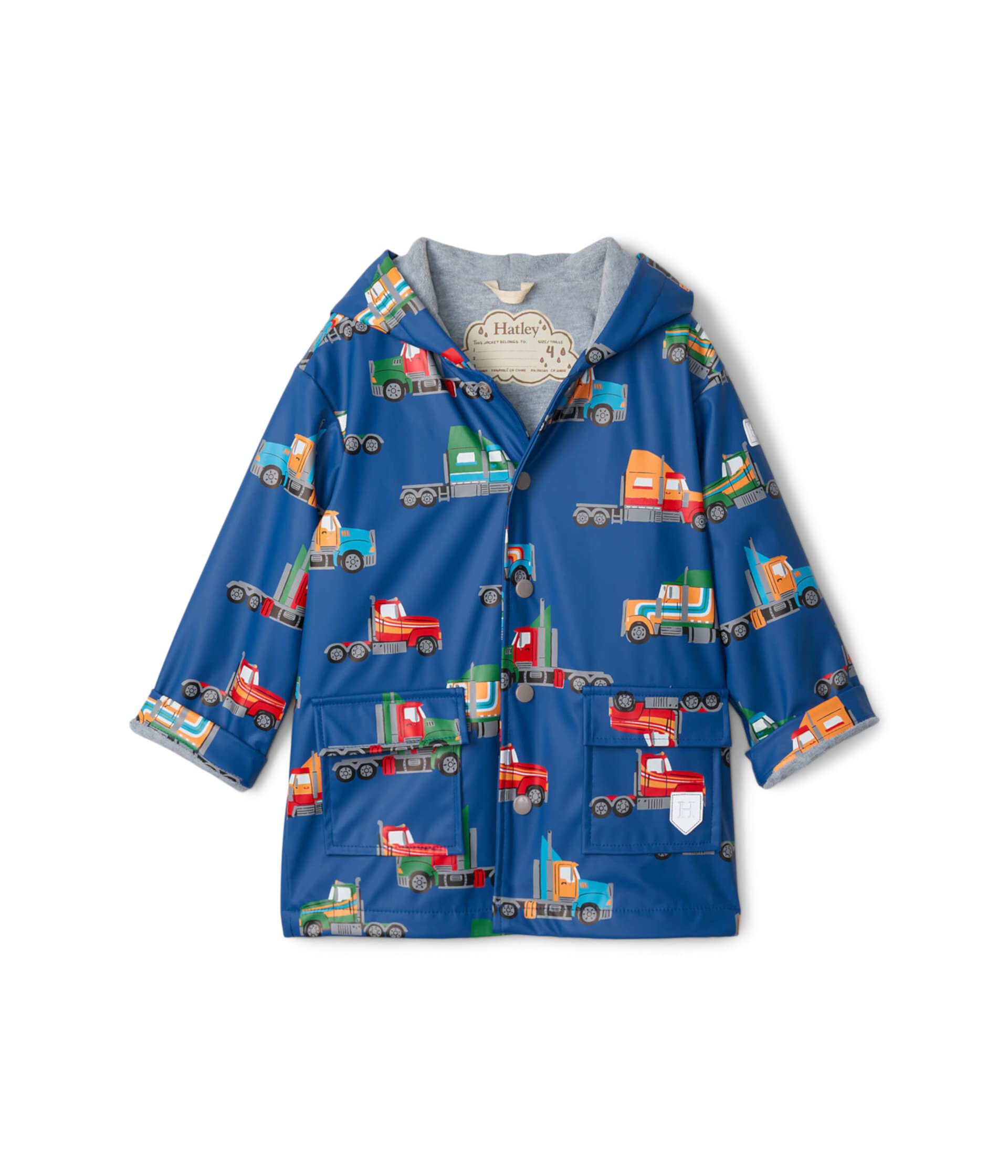 Big Rigs Raincoat (Toddler/Little Kids/Big Kids) Hatley