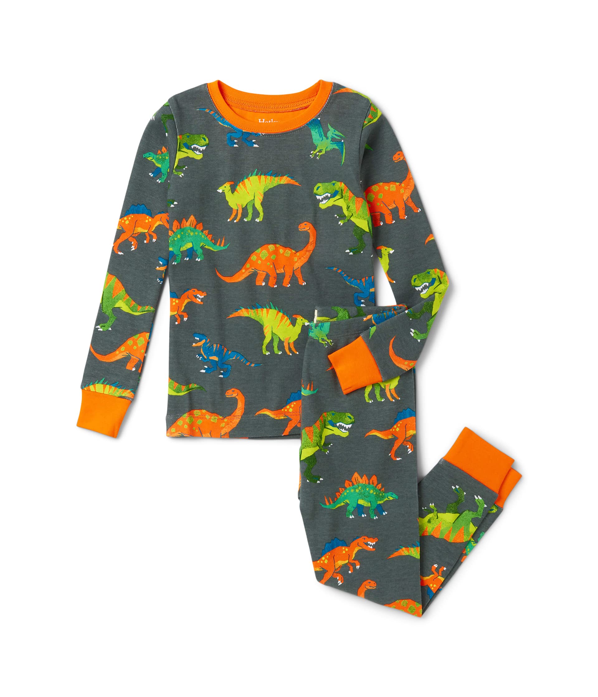 Пижамный комплект Dino с цветными блоками (для малышей/маленьких детей/больших детей) Hatley