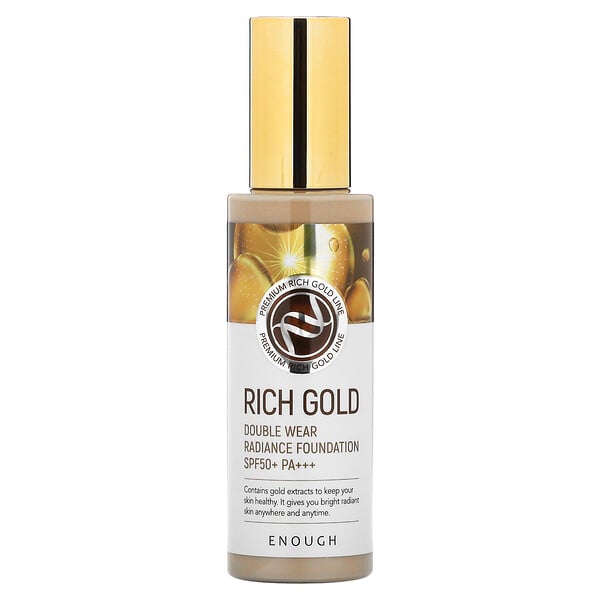 Rich Gold, Тональный крем Double Wear Radiance Foundation, SPF 50+ PA+++, № 21, 3,53 унции (100 г) Enough