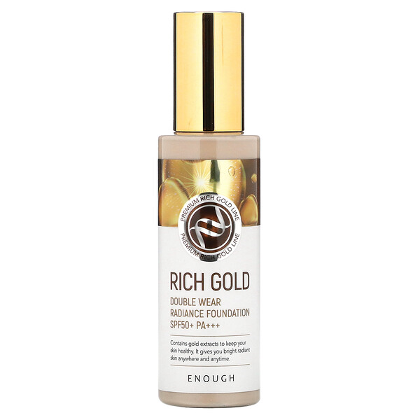 Rich Gold, Тональная основа Double Wear Radiance Foundation SPF 50+ PA+++, № 13, 3,53 унции (100 г) Enough